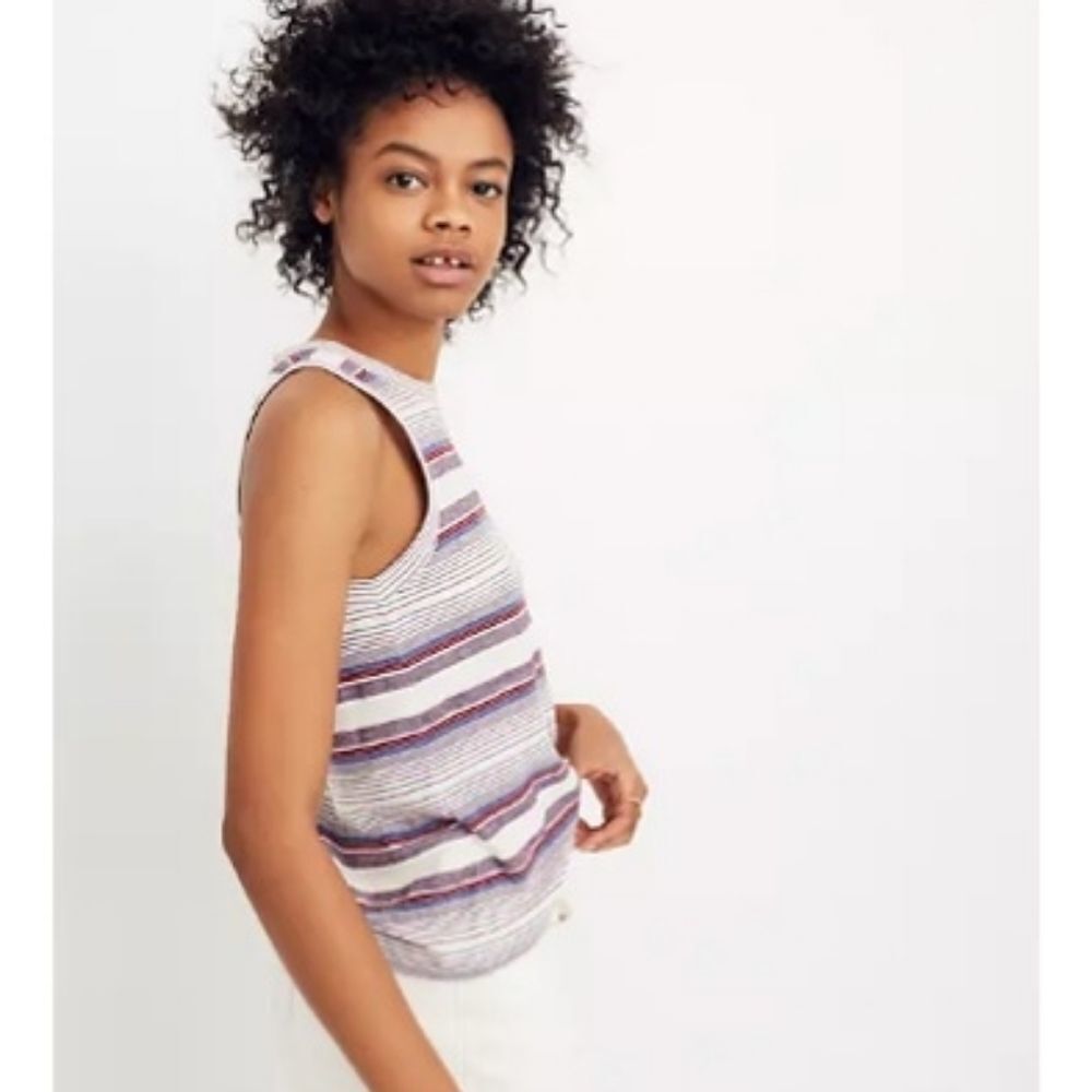 Madewell Carita Stripe Tank Top Size XS